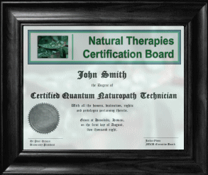 Certified Quantum Naturopath Technician